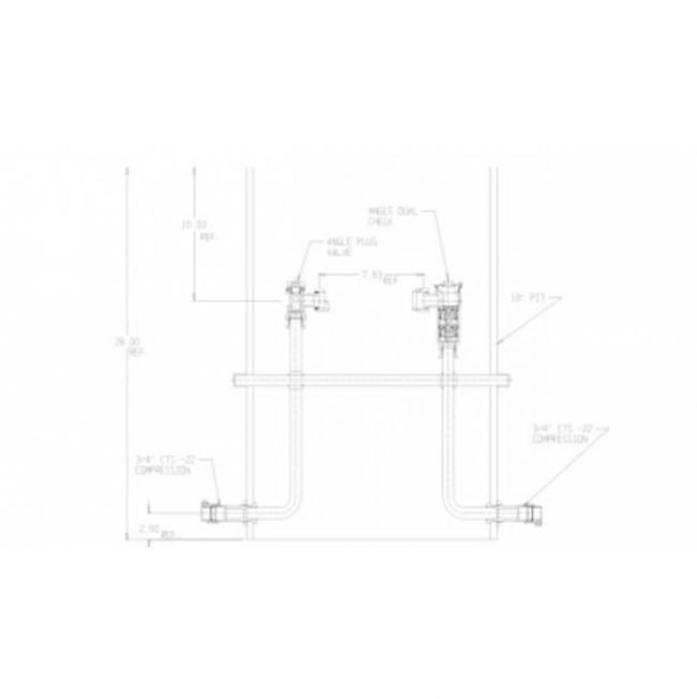 780-230LD22 33X18X995 SGL RISER PIT PV X FPDCK -NL