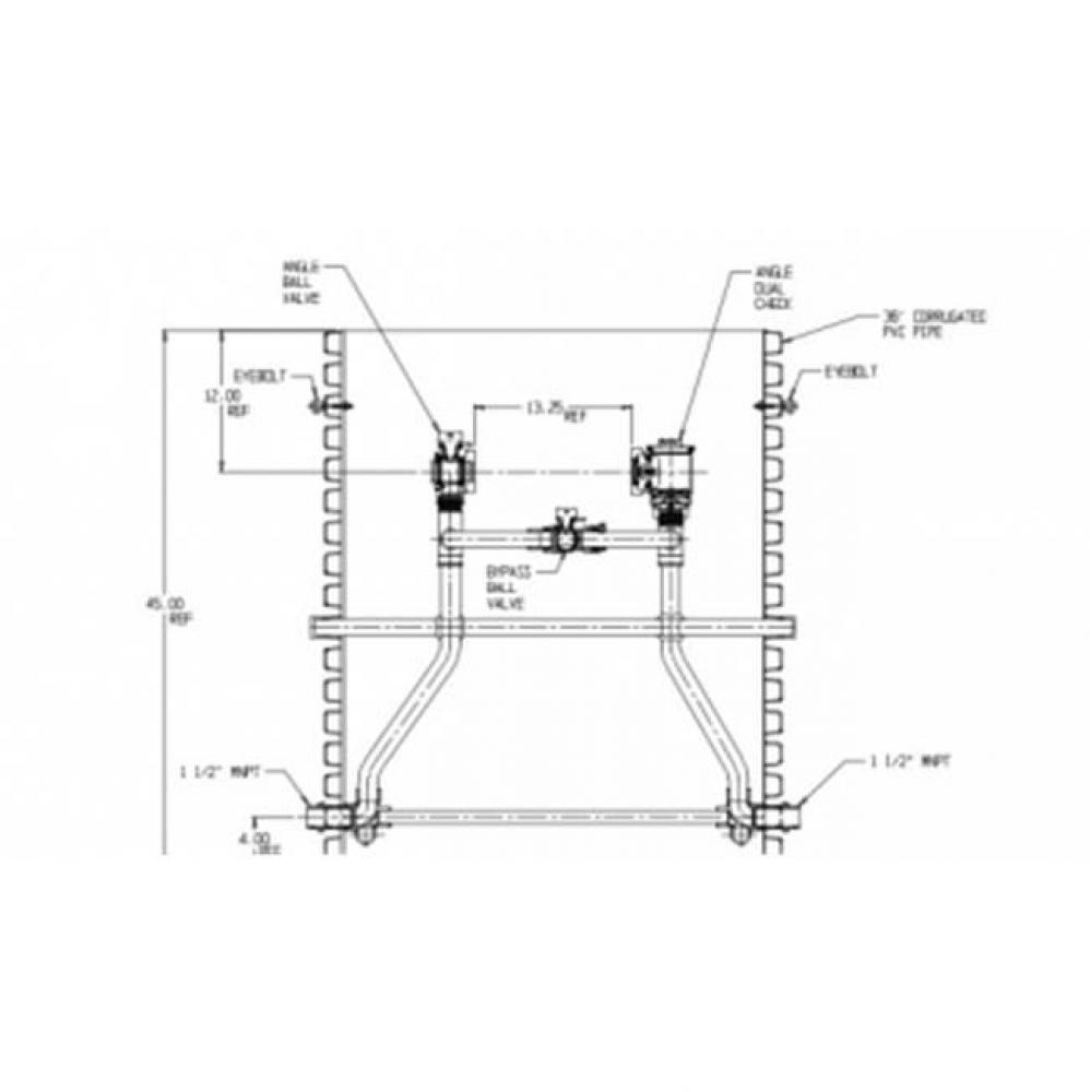 780R648WDPP 666X36 SGL RISER PIT FPBVxFPDCK HI BYPASS
