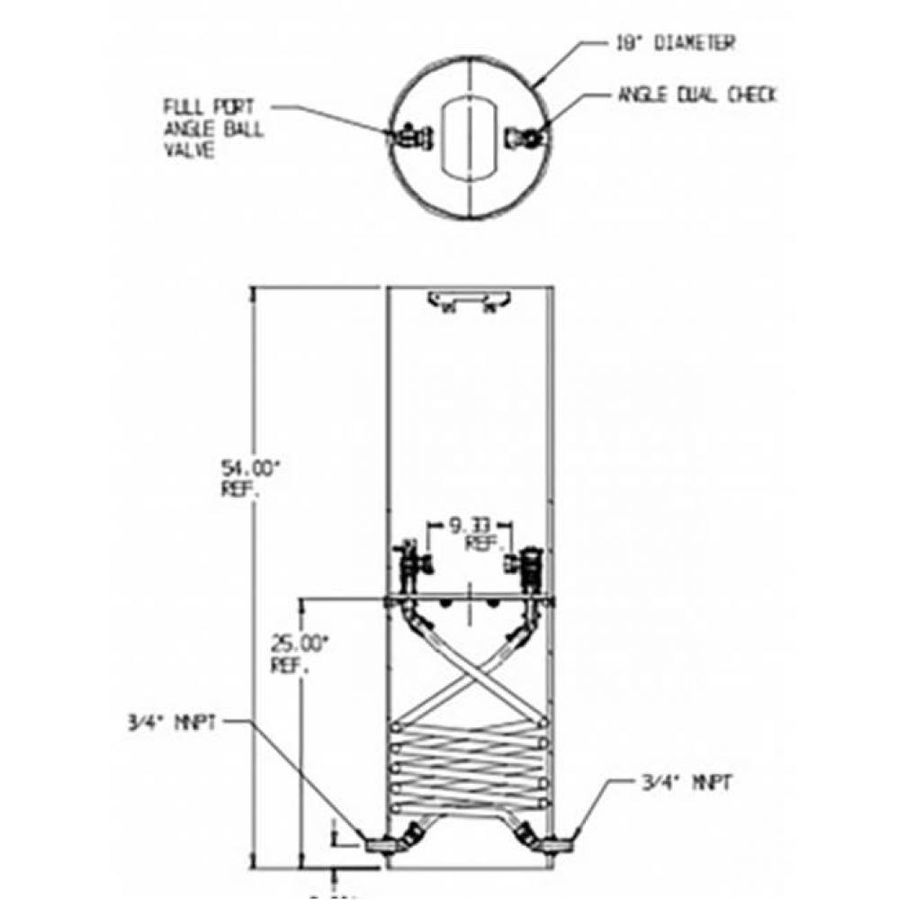 790-354KFPP 330X18 SGL COIL FPBVxFPDCK MNPT X MNPT