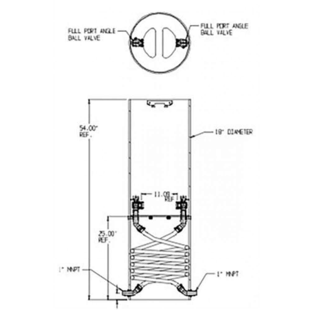 790-454KNPP 440X18 SGL COIL FPBVxELL MNPT X MNPT