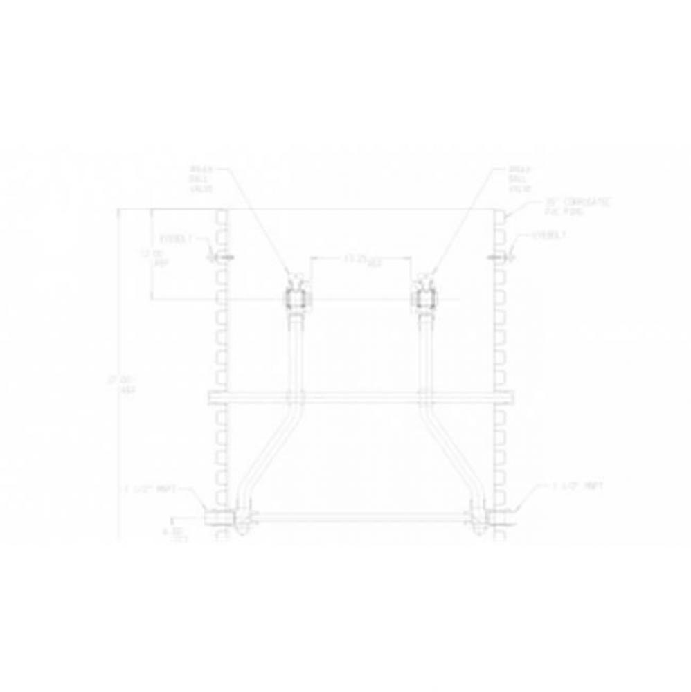 780-672HHPP 660X24X433 SGL RISER PIT CSBVxFPBV MNPTxMNPT