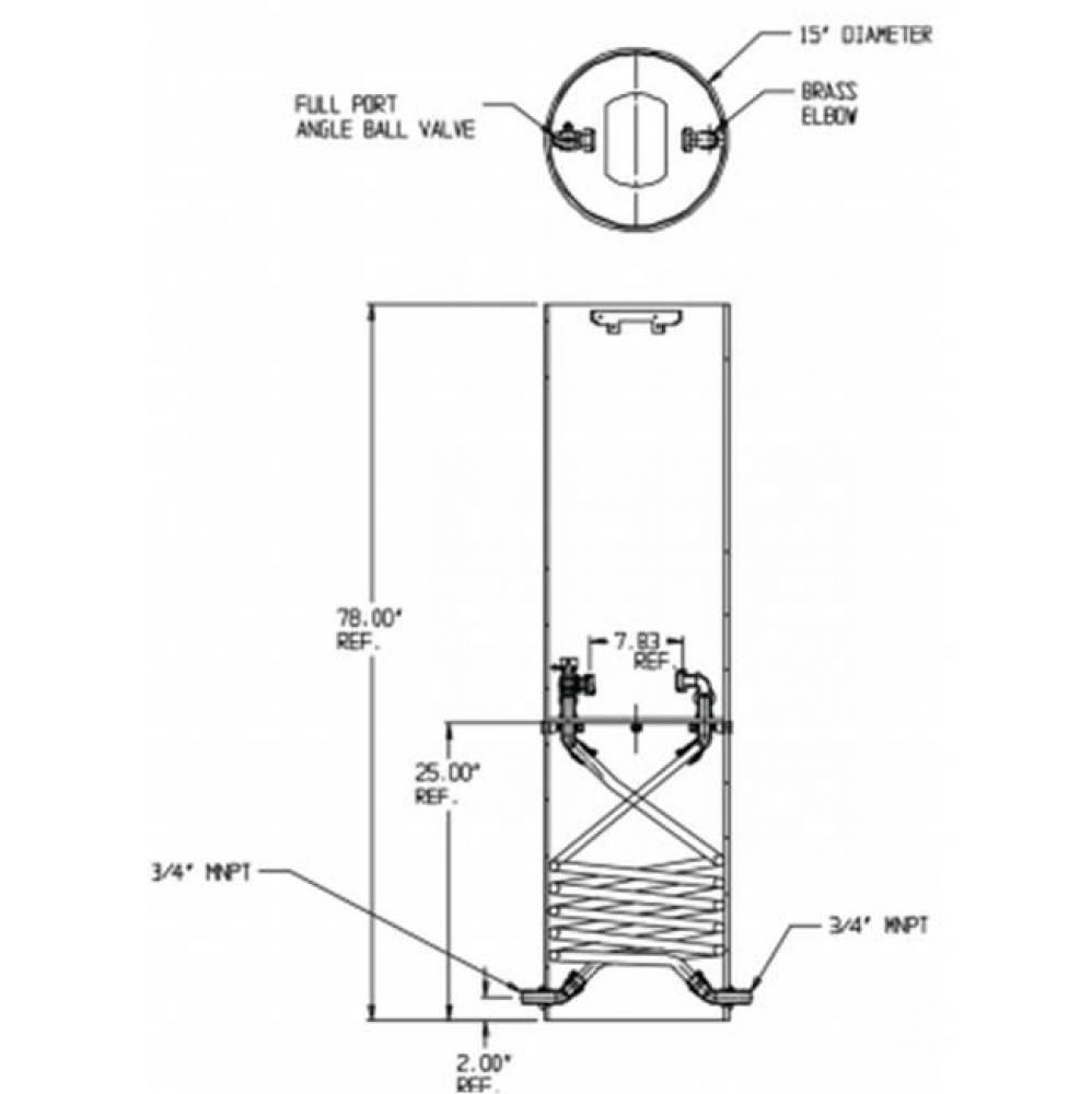 790-281KNPP 330X15 SGL COIL FPBVxM NUT MNPTxMNPT