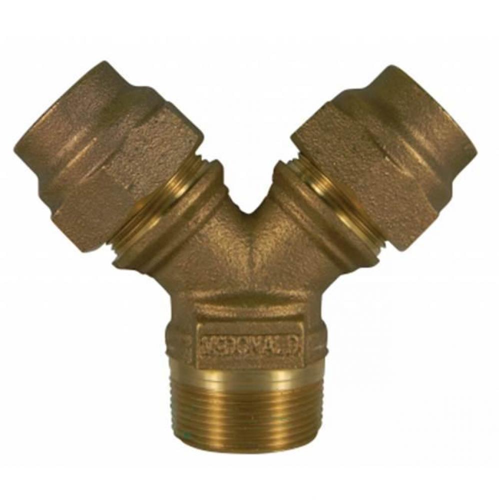 708Y2MG 1 1/2X1 Y-BRANCH MNPT X (TWO) CTS -NL