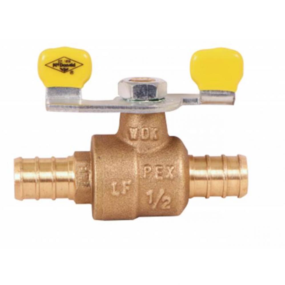 72030EPX 1/2 BALL VALVE W/T HNDL PEX -NL