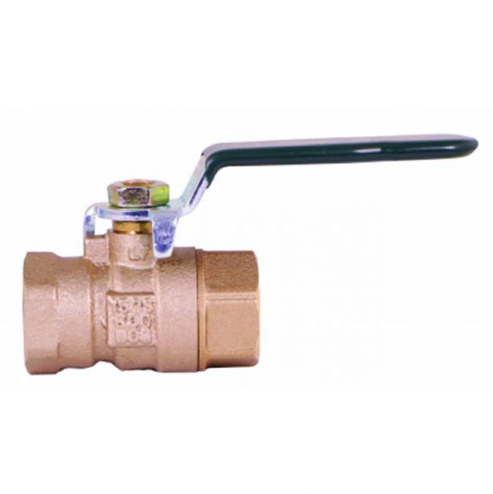 72036T 1/2 FULL PORT BRONZE BODY BALL VALVE -NL