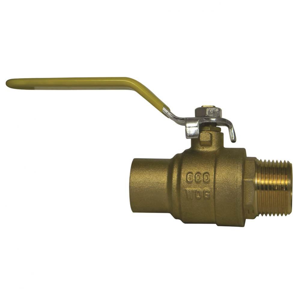 72031 3/4 FULL PORT BALL VALVE SWEATxMNPT-NL