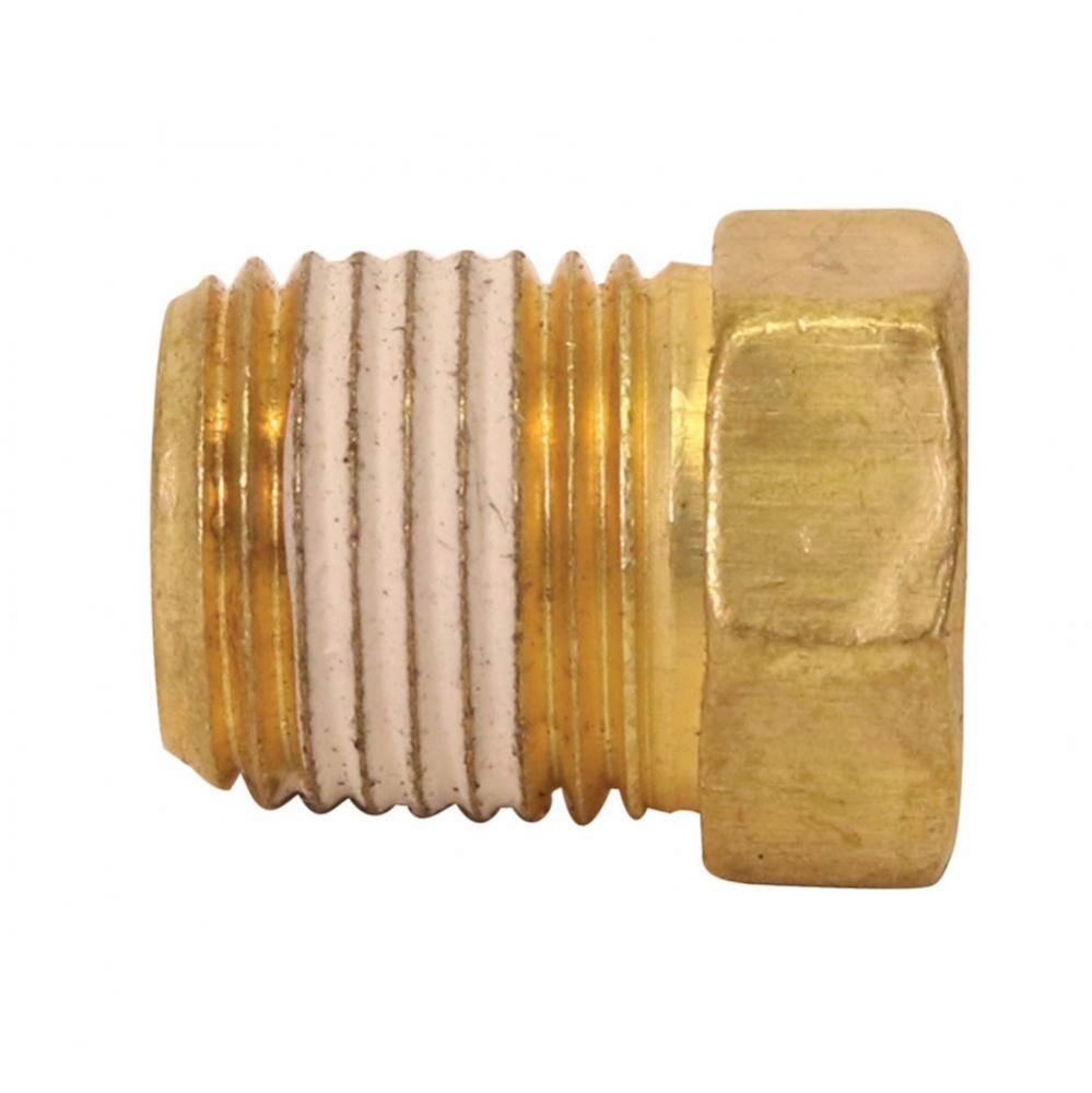 Coated Pipe Plug 1/8 Brass