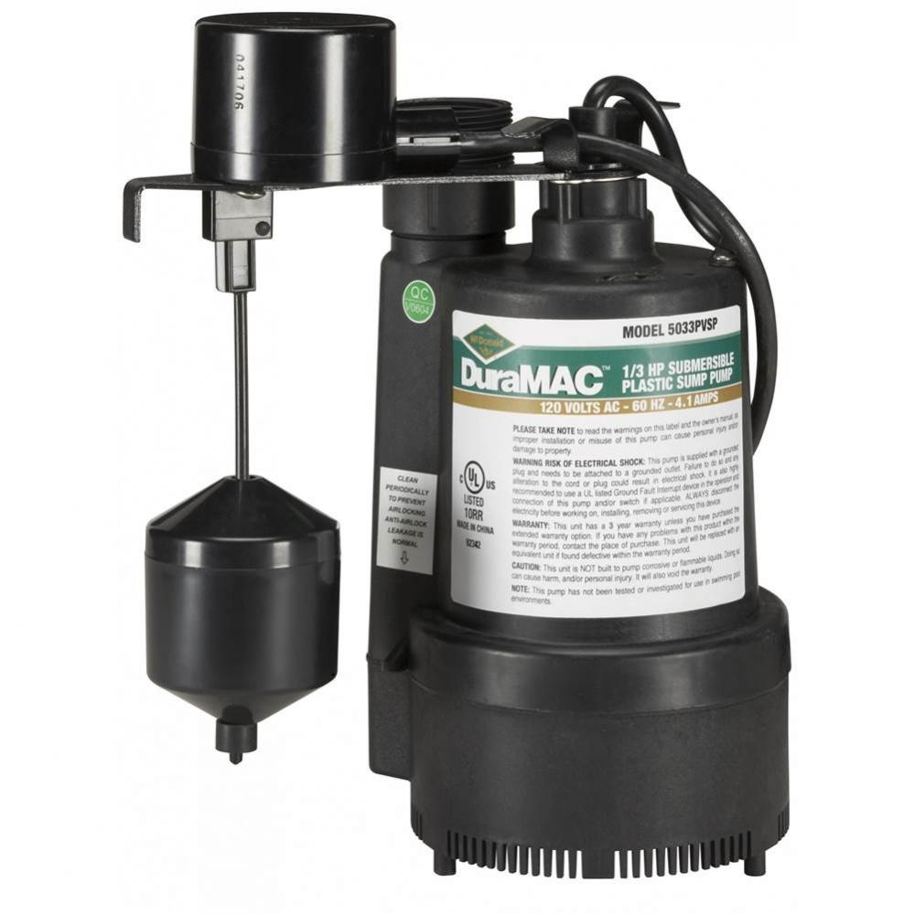 5033Pvsp Pl Sump Pump 1/3Hp Vertical