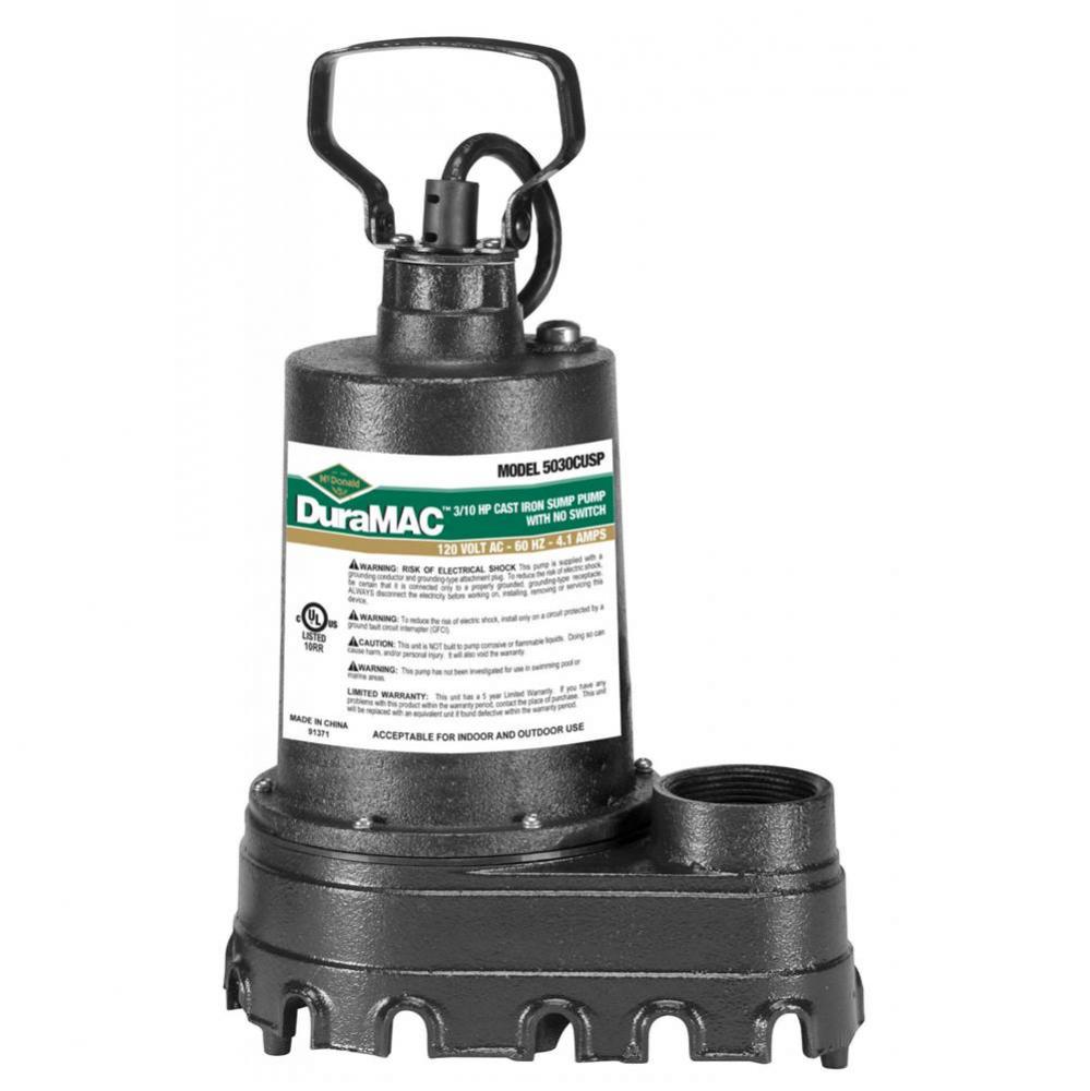 5030Cusp25 Ci Sump Pump 3/10Hp 25 Ft