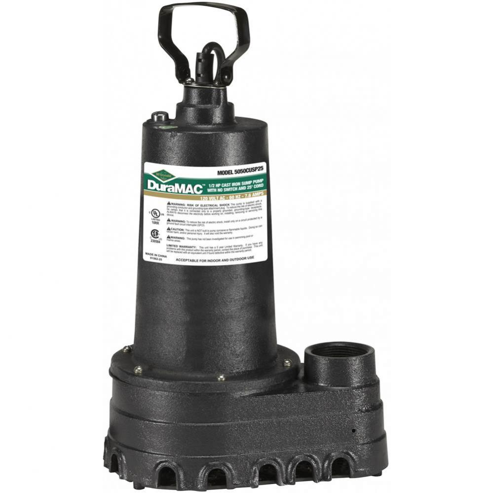 5050Cusp25 Ci Sump Pump 1/2Hp 25 Ft