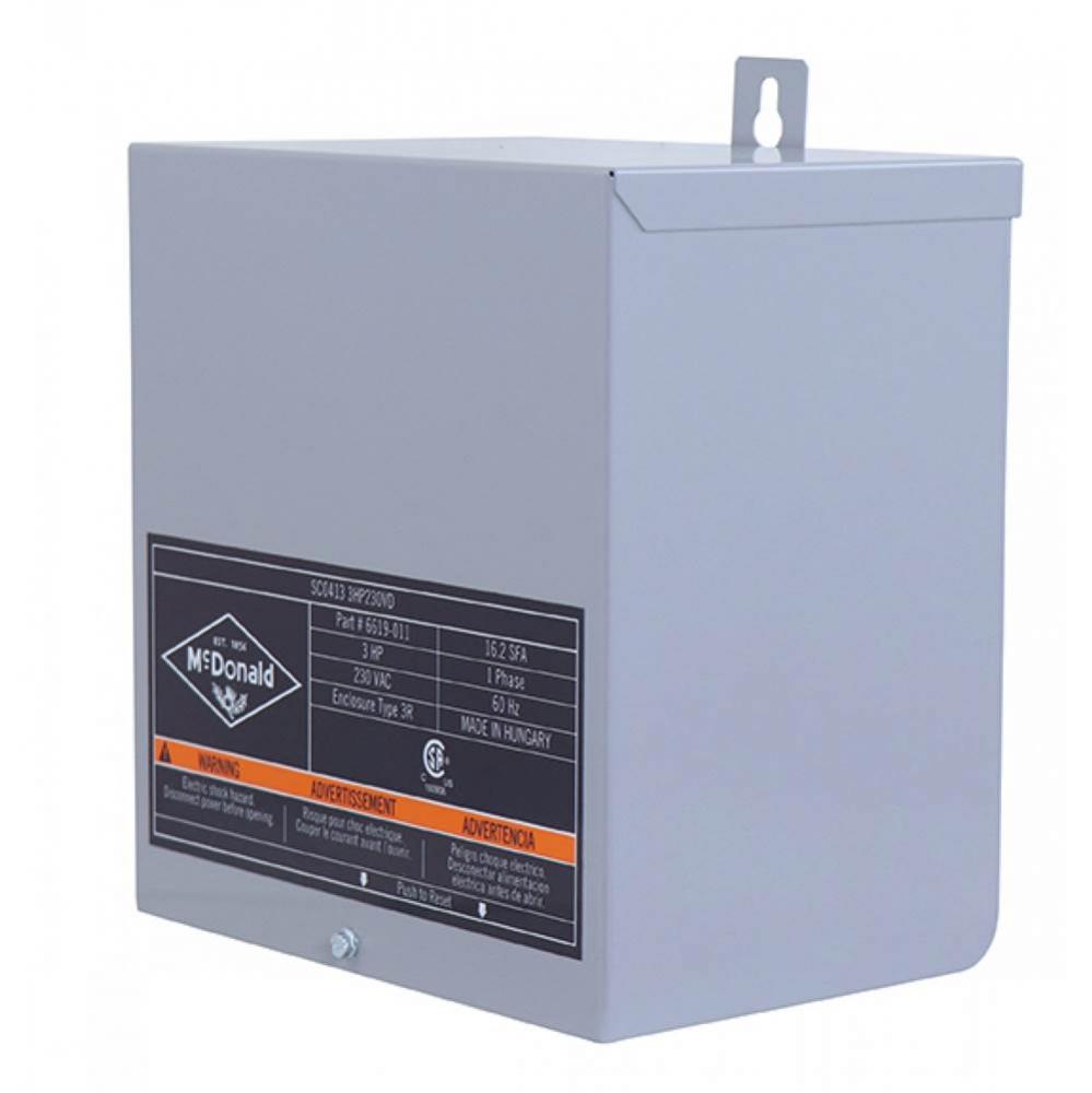 Sc0413 1.5Hp230Vd Control Box 4'' 1 1/2 Hp 230V 60 Hz 1 Ph Deluxe