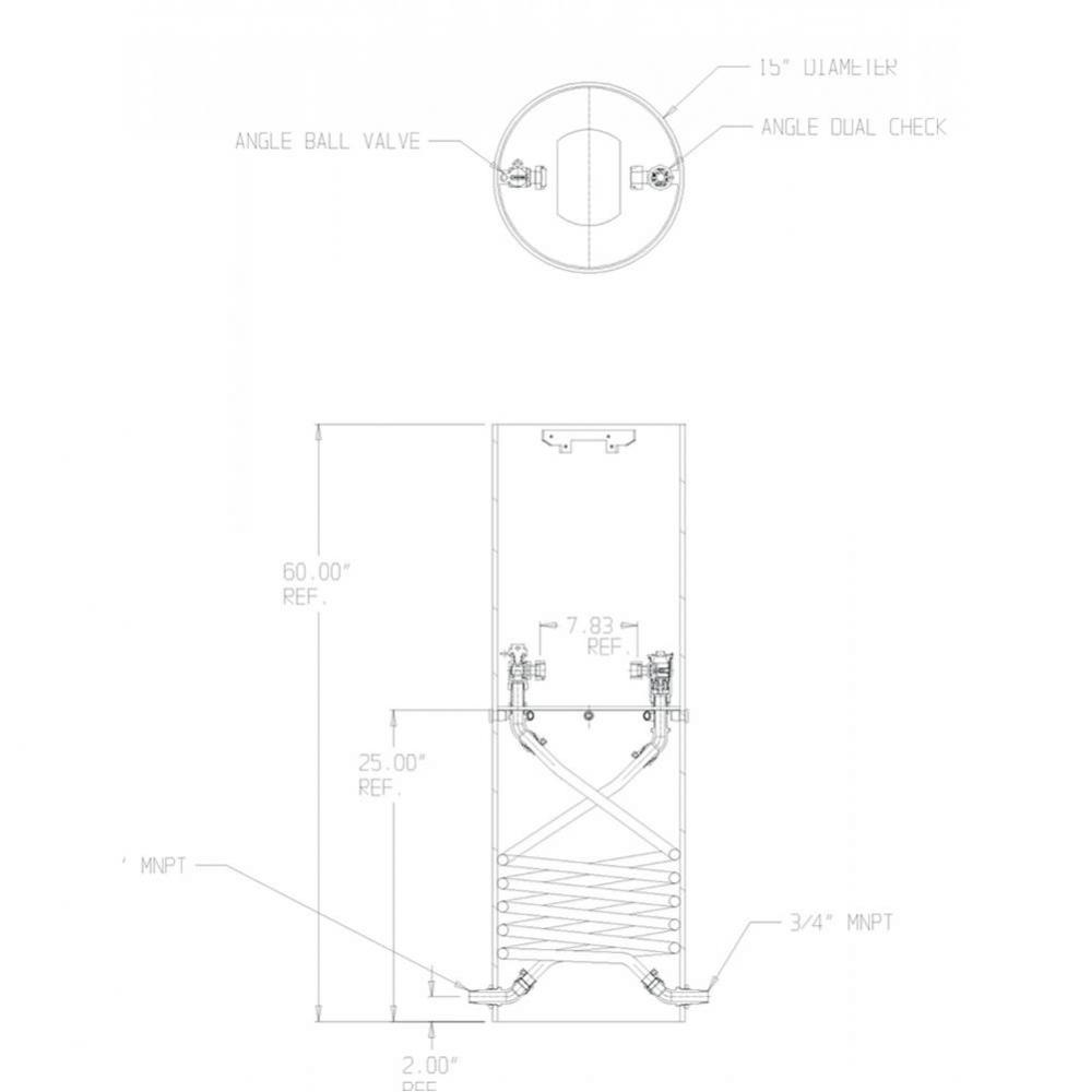790-266QFPP 330X15X997 SGL COIL SPBVxFPDCK MNPT X MNPT - L/PVC PIT