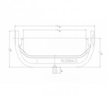 AY McDonald 4139-316 - 14-4P PRONGED IRON YOKE BAR- 1 METER BLK