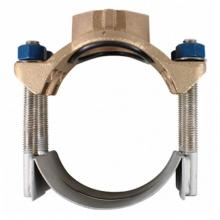 AY McDonald 4148-186 - 3856 4X2 SS DBL STRAP SADDLE 4.80 X FNPT