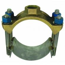 AY McDonald 4148-397 - 3845F 8X3/4 SS WIDE STRAP SADDLE 9.05xAWWA FLT GSKT