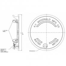 AY McDonald 4189-405 - 90L15TP FLAT CVR 15 LOCKING OFFSET HOLE