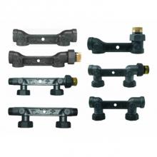 AY McDonald 4822-001 - 6600GFCE 1X1X3/4 ZINC HxH INS METERBAR 6.5 C-C