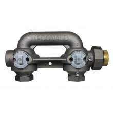 AY McDonald 4824-383 - 6480-CCD 1 1/4X1 1/4X1 1/4 BLK HxH INS BV BYPASS METERBAR 8.25 C-C 25 lb