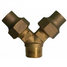 AY McDonald 5127-054 - 708YSMC 1X3/4 Y-BRANCH MNPT X (TWO) FLARE -NL