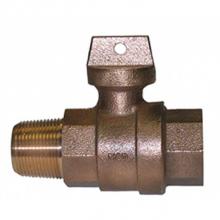 AY McDonald 5131-488 - 74101BF 3/4 BALL CORP/CURB AWWA X FNPT - NL