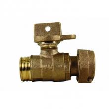 AY McDonald 5132-482 - 76100MWL 3/4X5/8X3/4 BALL VALVE FLARE L/NUT X MTR-NL