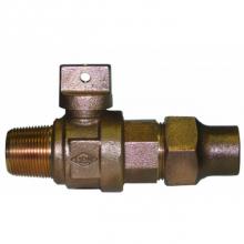 AY McDonald 5133-454 - 74101BCAP-22FT 1 1/2 BALL CORP/CURB AWWA X CTS FT -NL