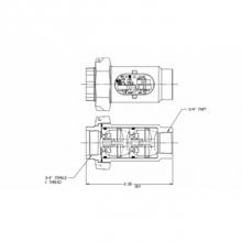 AY McDonald 5135-222 - 711-3LT 33 IDCHK 3/4 K FEMALEx3/4 CTS-NL