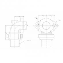 AY McDonald 5149-277 - 74783F 2 QUARTER BEND  FLANGE X FLARE-NL