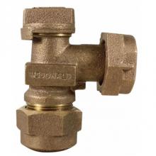 AY McDonald 5182-386 - 74602Q 3/4X5/8 ANGLE PLUG VALVE CTS X METER -NL