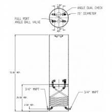 AY McDonald 5189-266 - 792-296KFPP 330X18X6.38X414 TAN COIL FPBVxFPDCK MNPTxMNPT