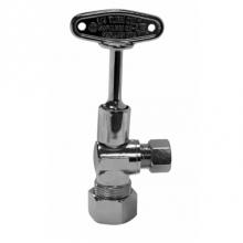 AY McDonald 5427-041 - 72082CLK 5/8X3/8 QTR TURN ANG SUPPLY STOP COMPxCOMP LK NL