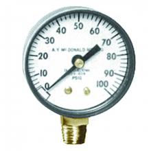 AY McDonald 6010-028 - 15000Pg Pressure Gauge - 2 In 0-100 Psi