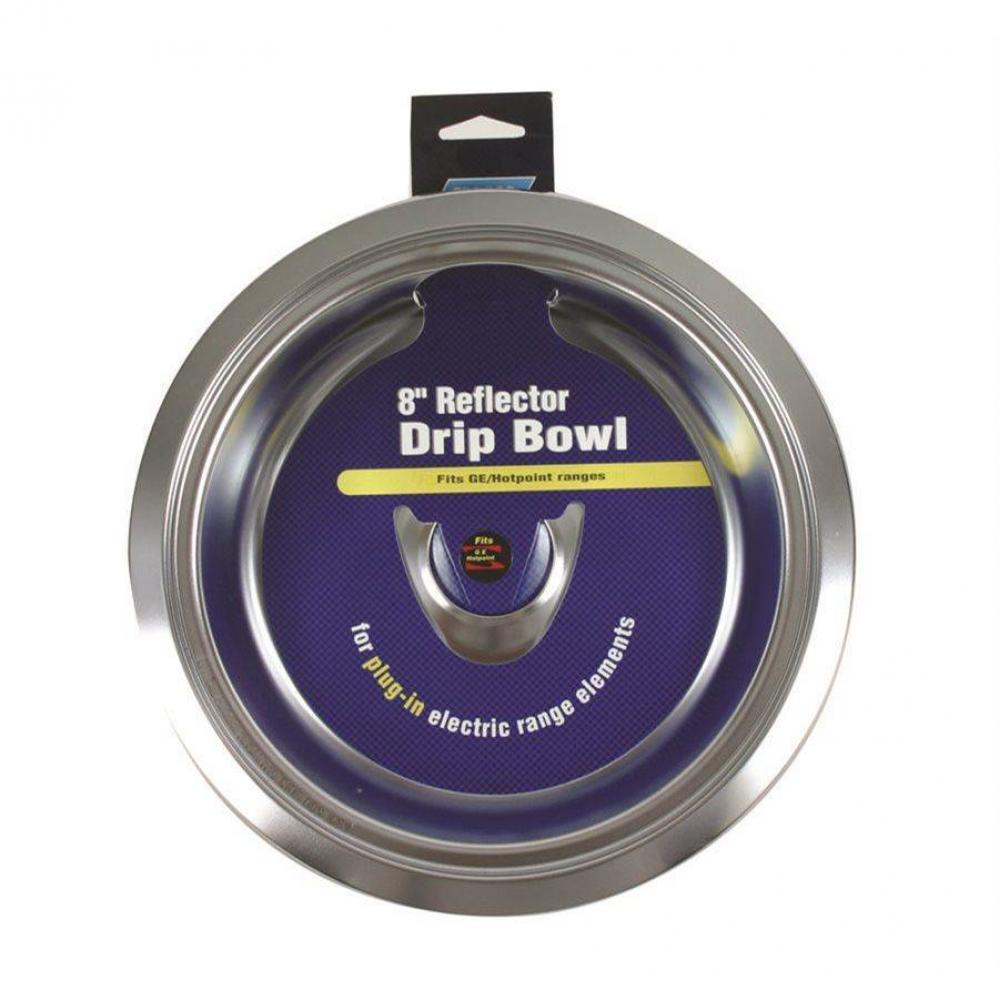 Drip Bowl GE/HP 8'' Chrome Electric