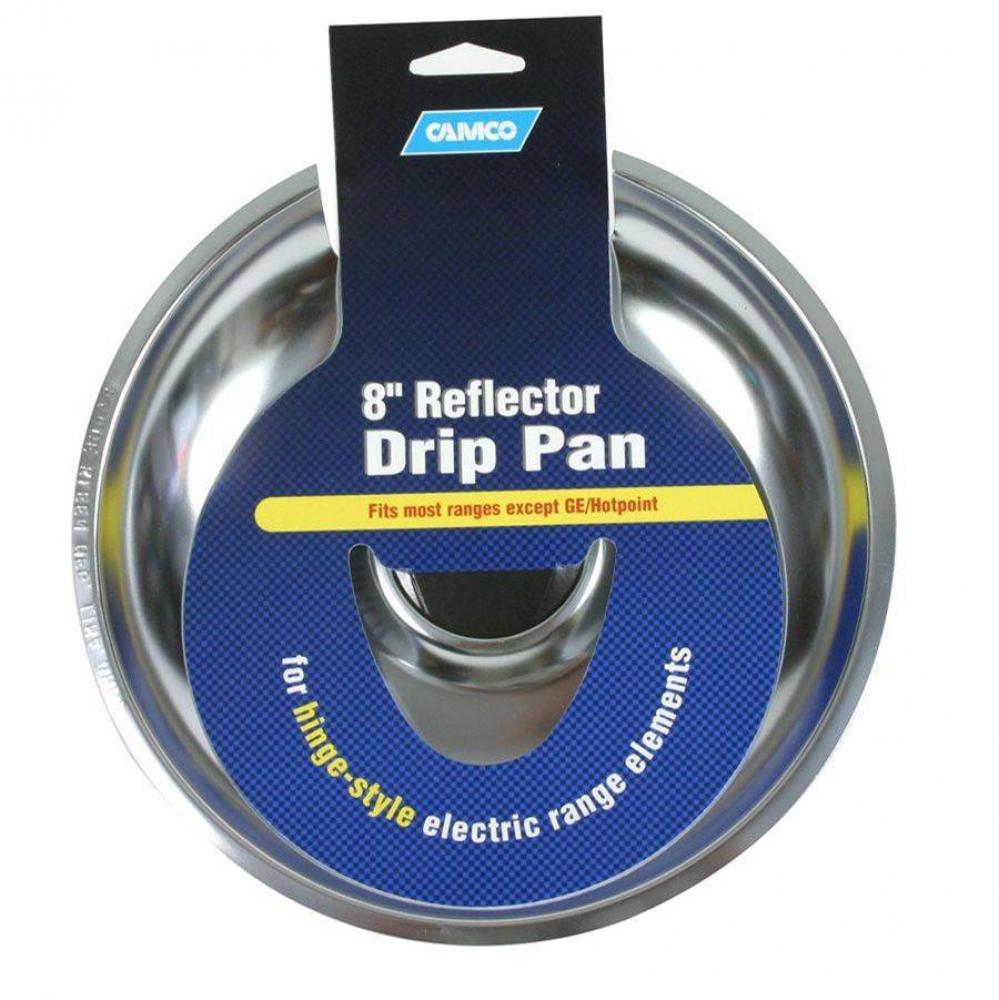 Drip Pan Universal 8'' Chrome Electric