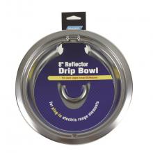 Camco 00393 - Drip Bowl Universal 8'' Chrome Electric