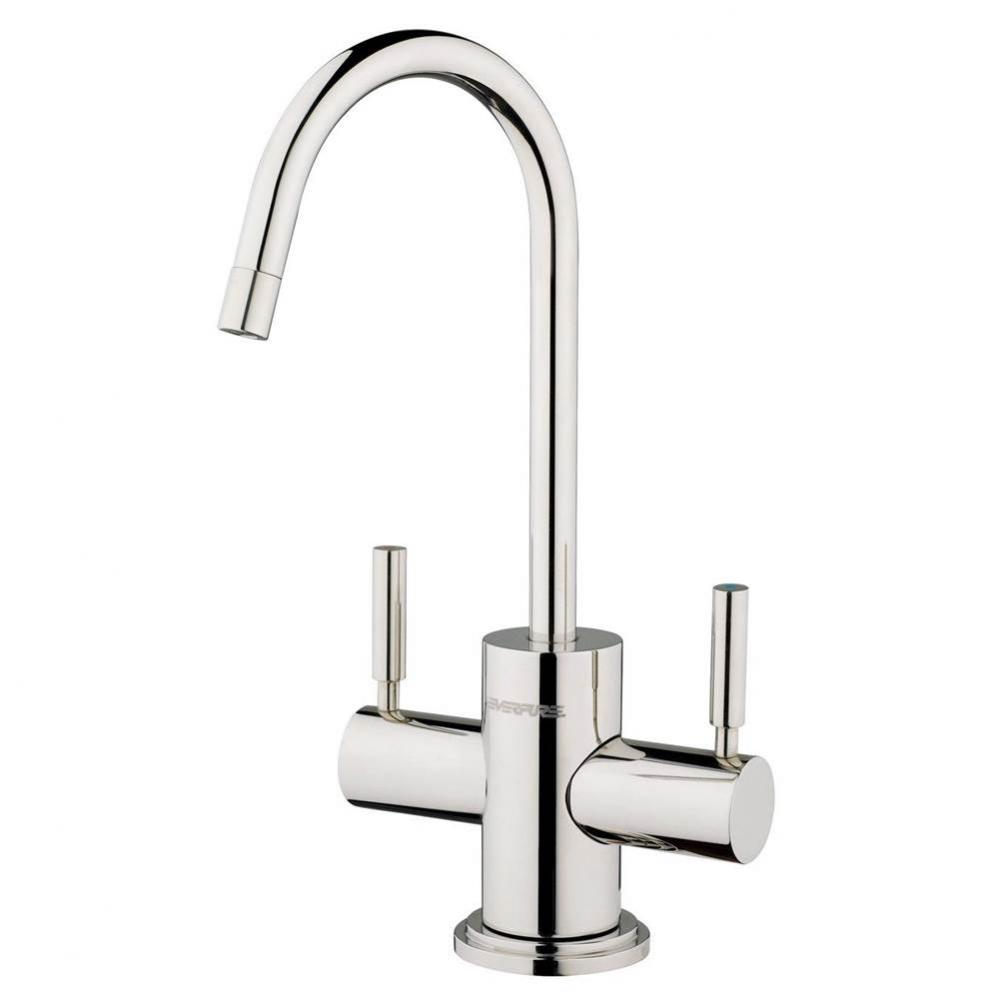Hot and Cold Faucet, Polished Stainless Steel