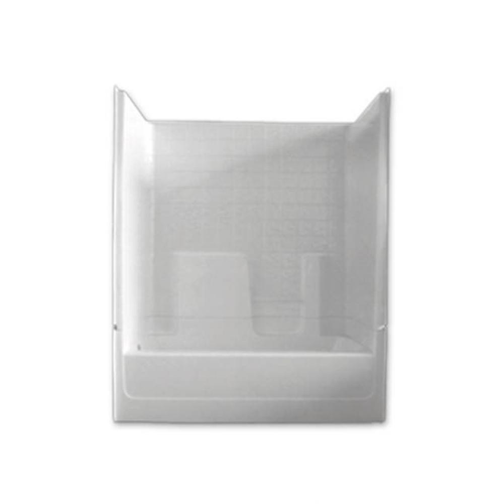 2PC-6032TS-3W Tile Back Wht RH