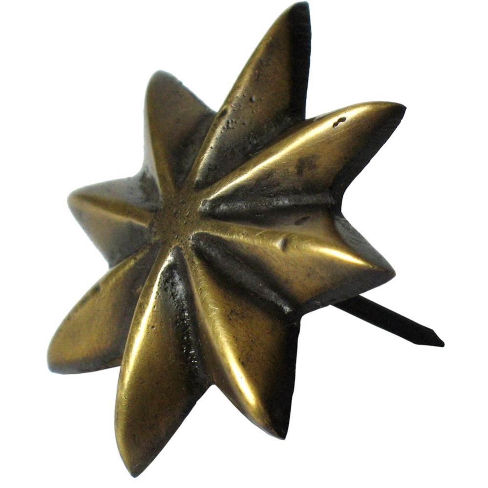 Medium star brass clavo
