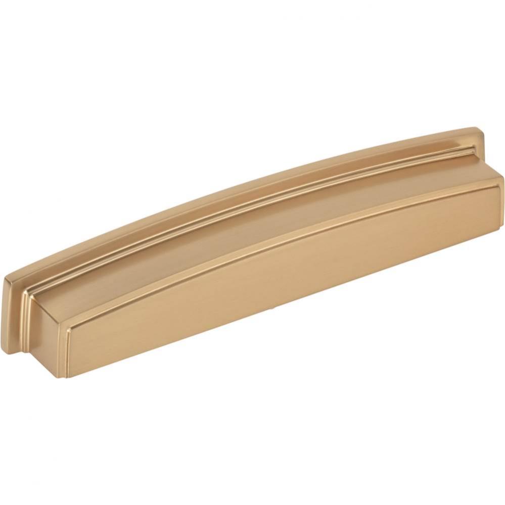 160 mm Center Satin Bronze Square-to-Center Square Renzo Cabinet Cup Pull