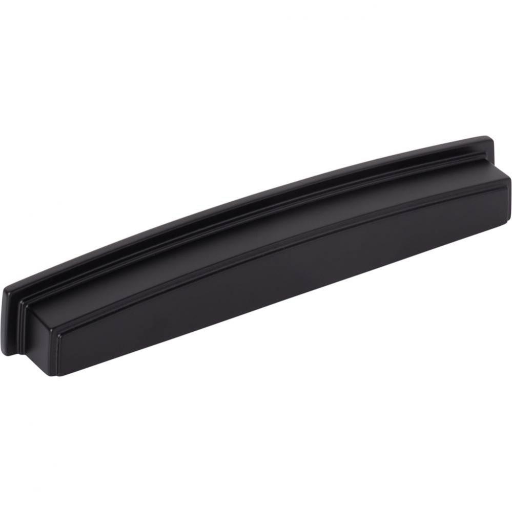 192 mm Center Matte Black Square-to-Center Square Renzo Cabinet Cup Pull