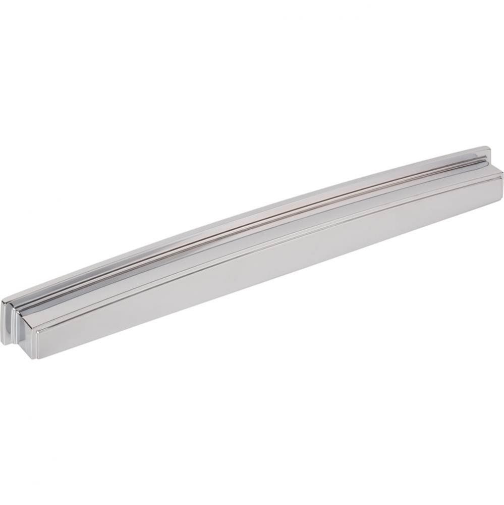 305 mm Center Polished Chrome Square-to-Center Square Renzo Cabinet Cup Pull