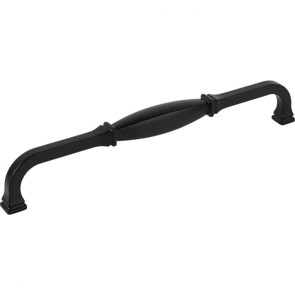 12'' Center-to-Center Matte Black Audrey Appliance Handle