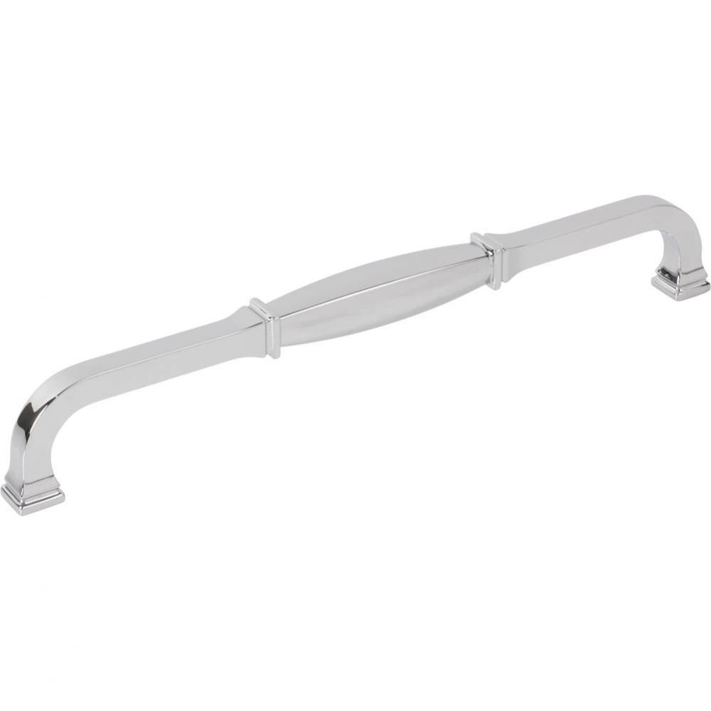 224 mm Center-to-Center Polished Chrome Audrey Cabinet Pull