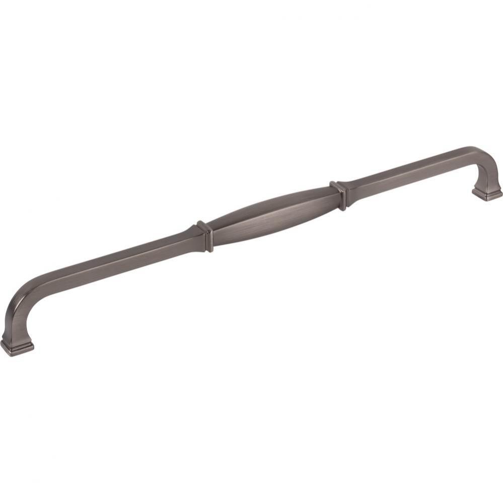 305 mm Center-to-Center Brushed Pewter Audrey Cabinet Pull