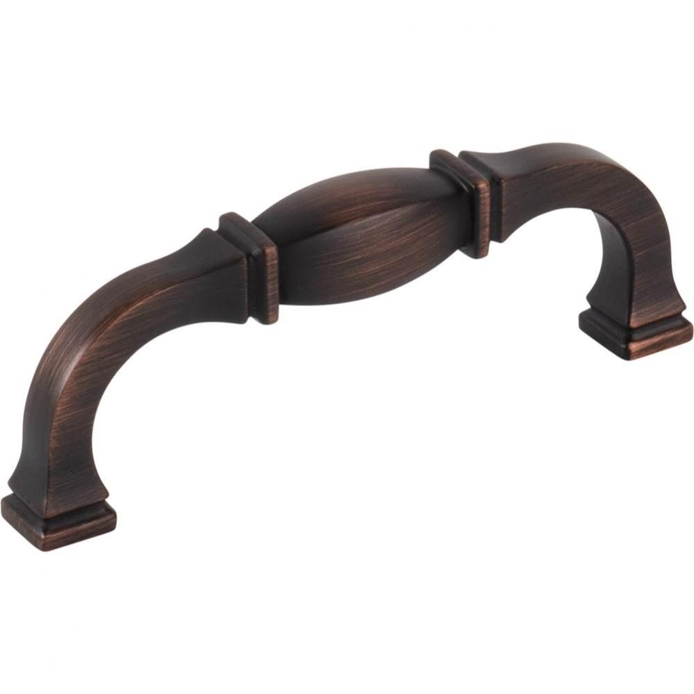 96 mm Center-to-Center Brushed Oil Rubbed Bronze Audrey Cabinet Pull