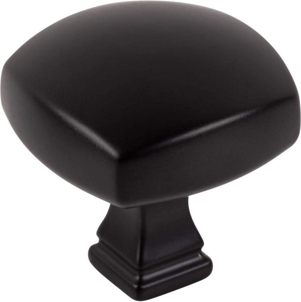 1-3/8'' Overall Length Matte Black Square Audrey Cabinet Knob