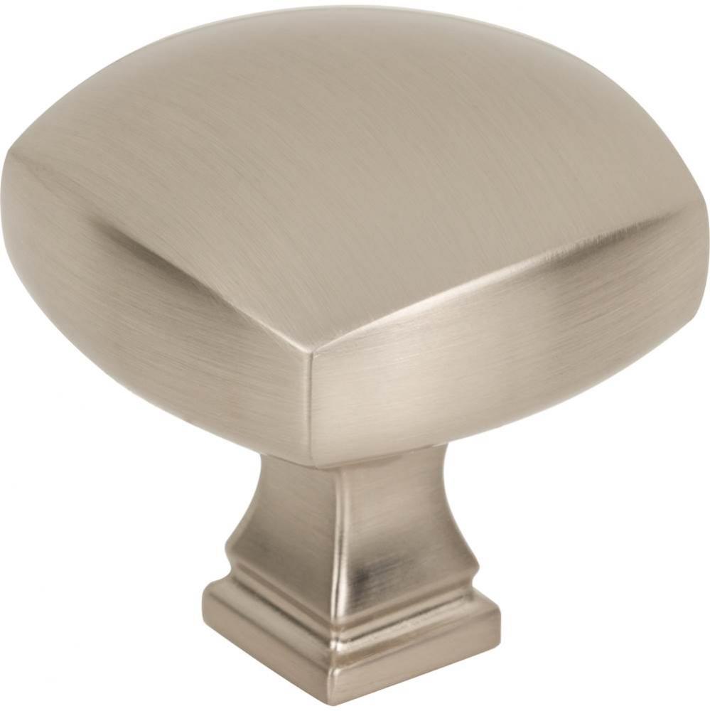 1-3/8'' Overall Length Satin Nickel Square Audrey Cabinet Knob