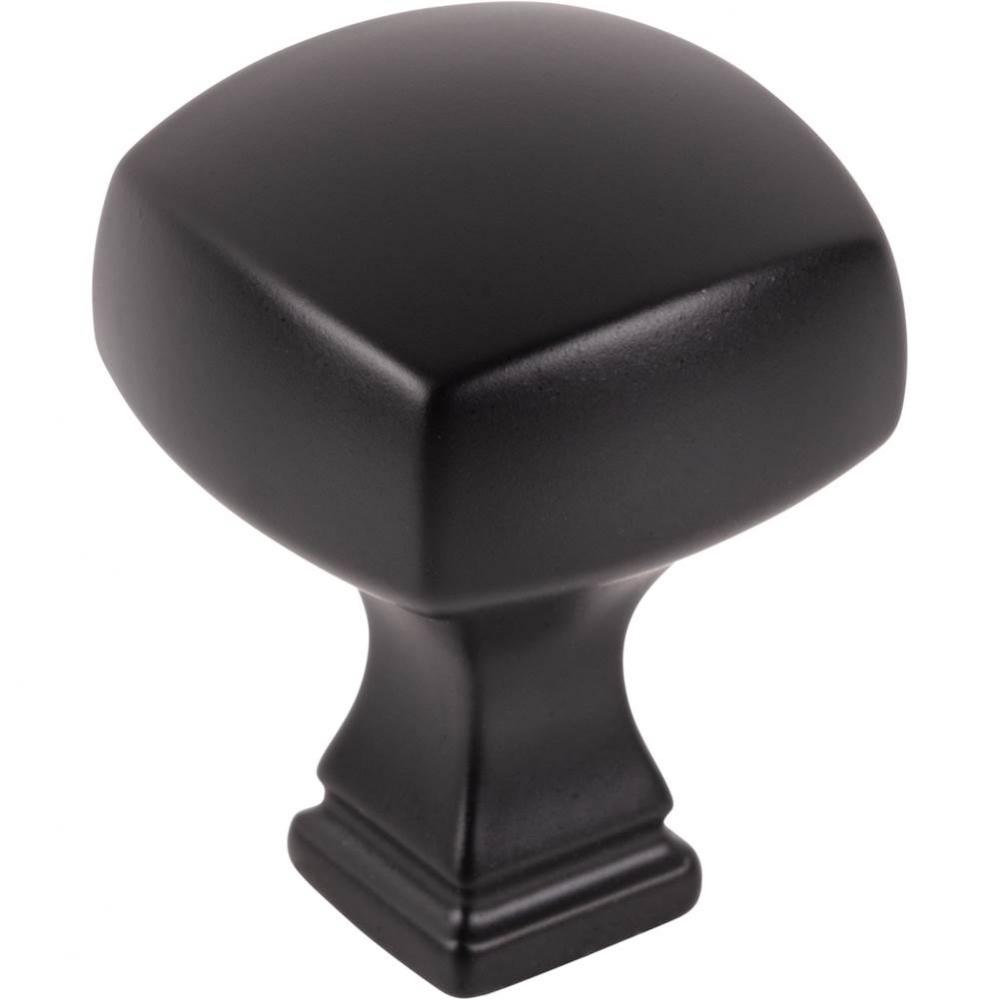 1-1/8'' Overall Length Matte Black Square Audrey Cabinet Knob