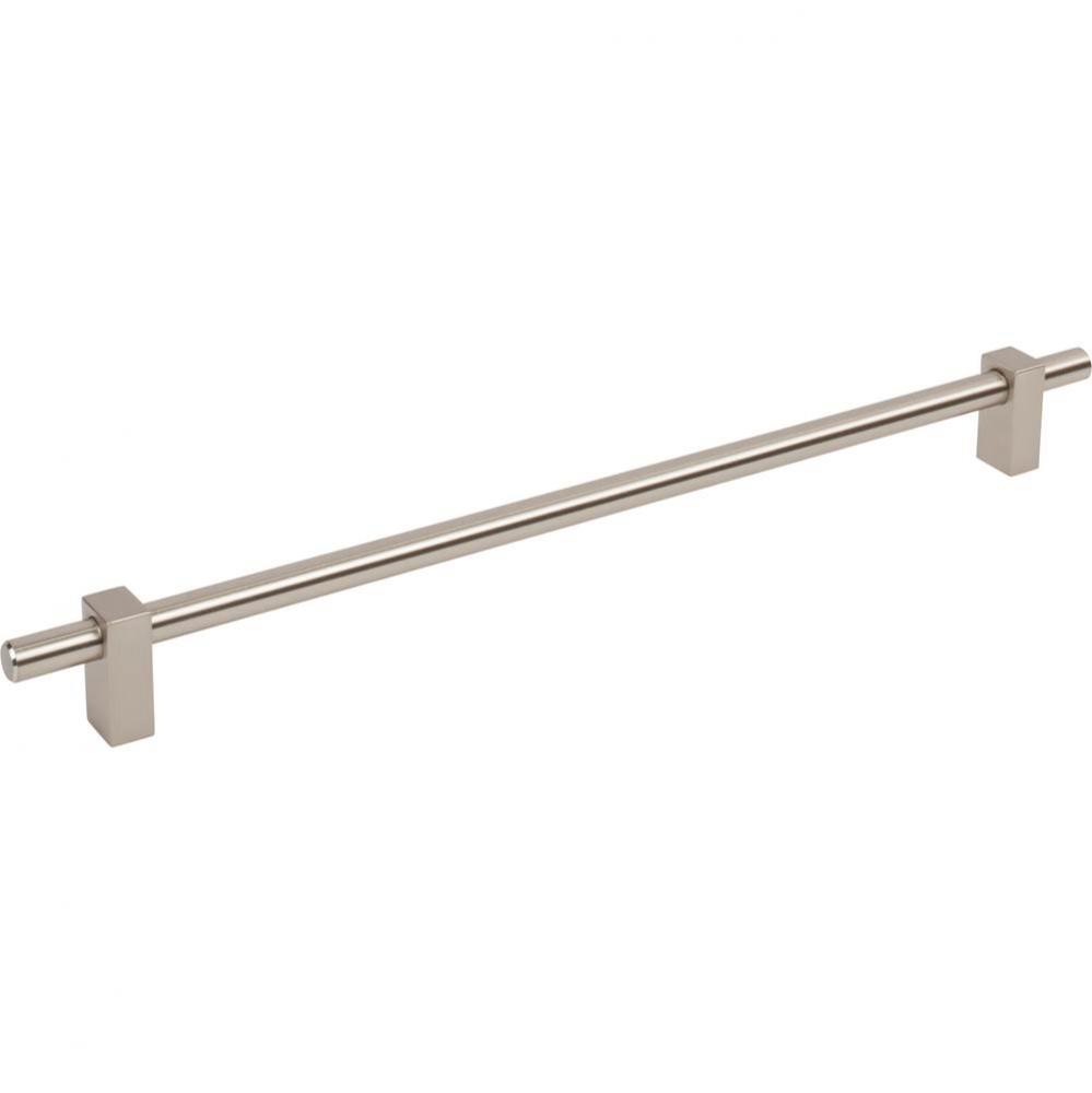 305 mm Center-to-Center Satin Nickel Larkin Cabinet Bar Pull