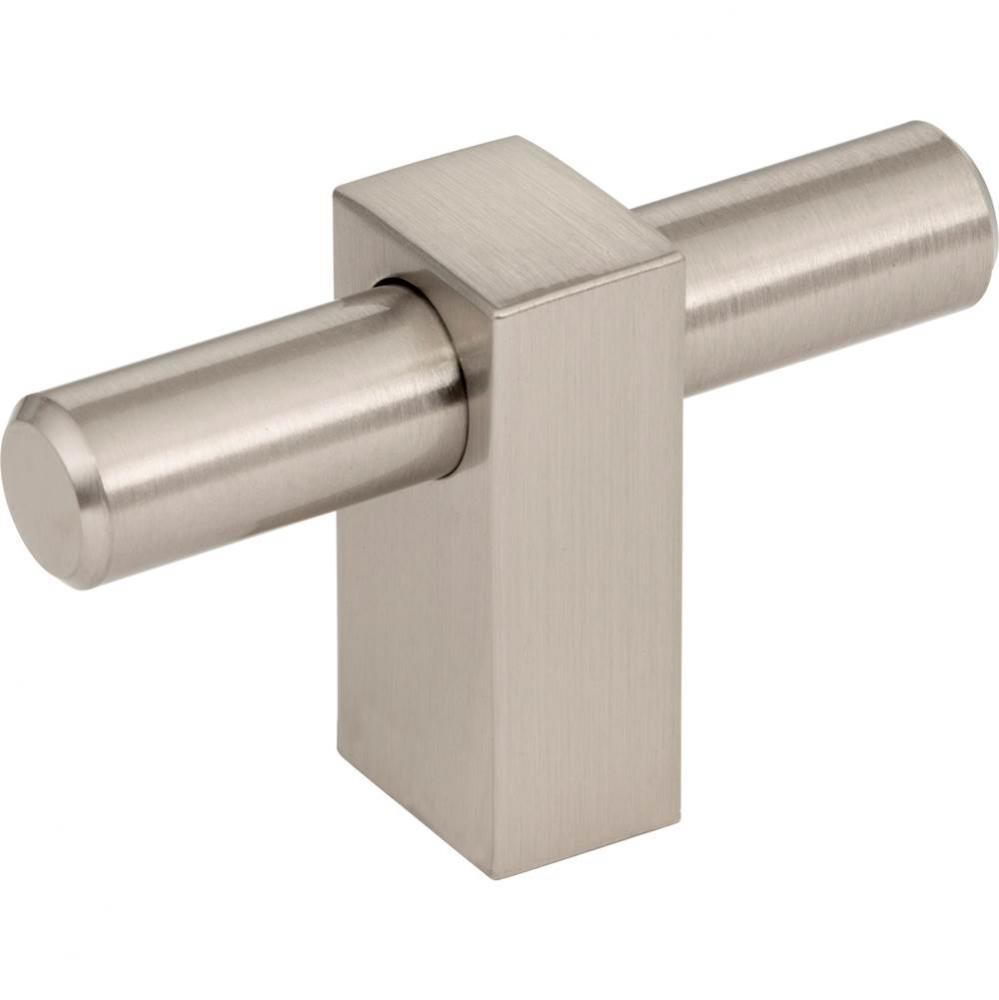 2-3/8'' Overall Length Satin Nickel Larkin ''T'' Knob